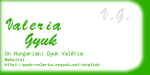 valeria gyuk business card